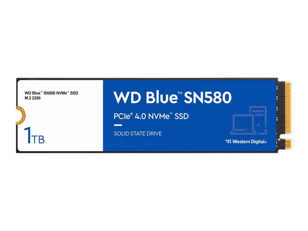 WD Blue SN580 WDS100T3B0E - SSD - 1 TB - PCIe 4.0 x4 (NVMe)