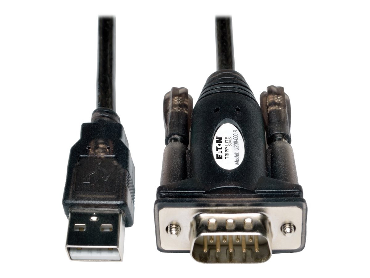 Eaton Tripp Lite Series 5ft USB to Serial Adapter Cable USB-A to DB9 RS-232 M/M 5' - serial adapter - USB - RS-232