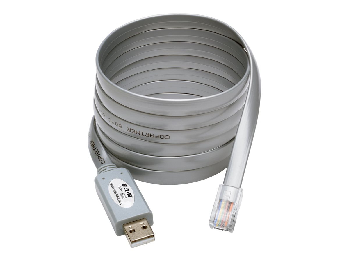 Eaton Tripp Lite Series USB to RJ45 Cisco Serial Rollover Cable, USB Type-A