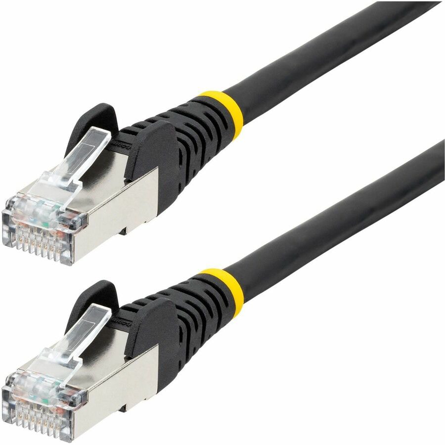 StarTech.com 1ft LSZH CAT6a Ethernet Cable - 10GbE S/FTP 100W PoE Black