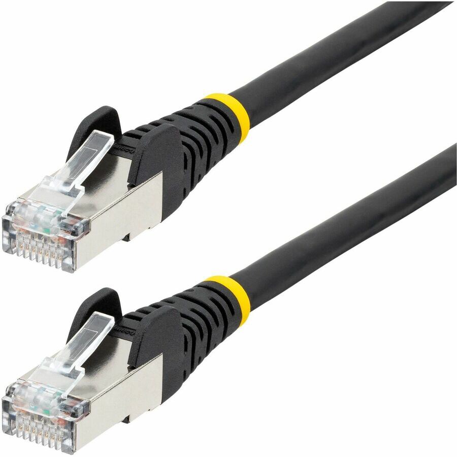 StarTech.com 50ft Black CAT6a Ethernet Cable, Snagless RJ45, 10G, 100W PoE,