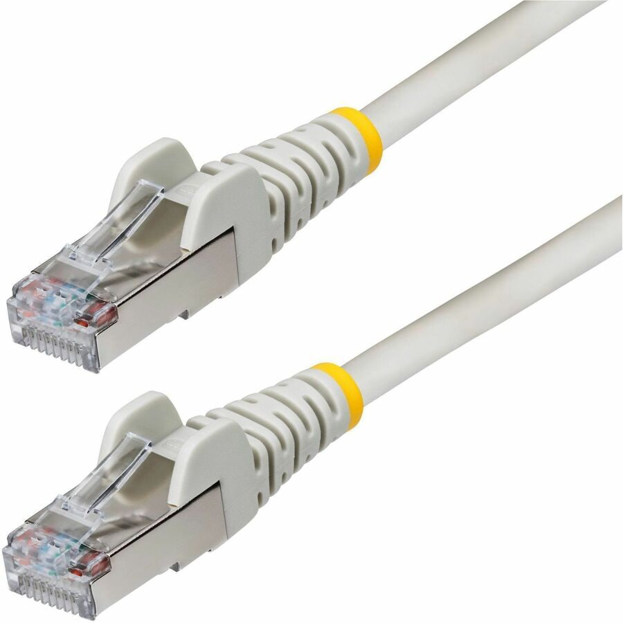 StarTech.com 50ft Gray CAT6a Ethernet Cable, Snagless RJ45, 10G, 100W PoE, S/FTP, 500MHz, 27AWG Pure Bare Copper, LSZH