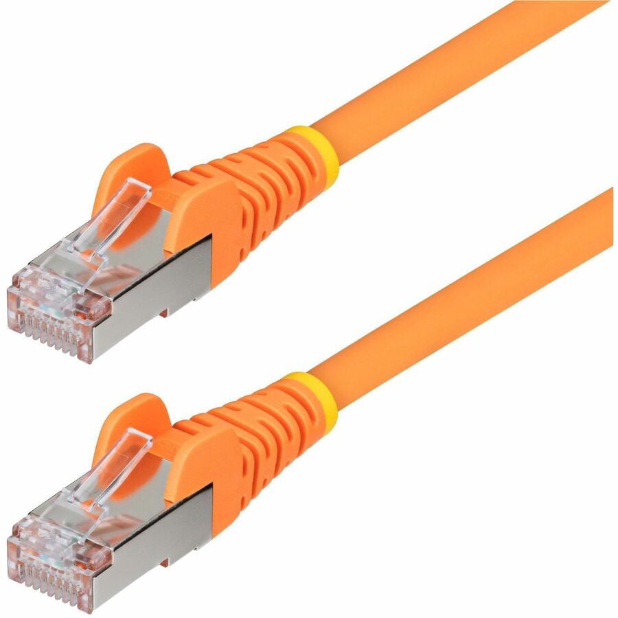 StarTech.com 1ft Orange CAT6a Ethernet Cable, Snagless RJ45, 10G, 100W PoE,