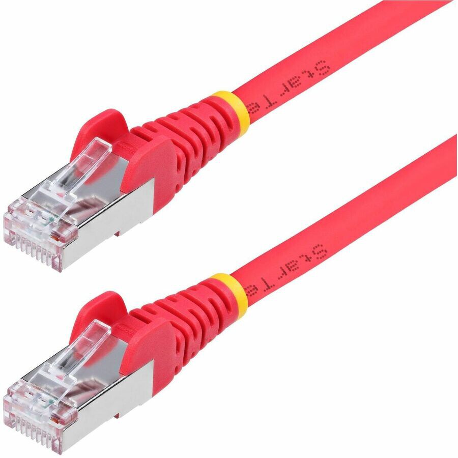 StarTech.com 1ft Red CAT6a Ethernet Cable, Snagless RJ45, 10G, 100W PoE, S/