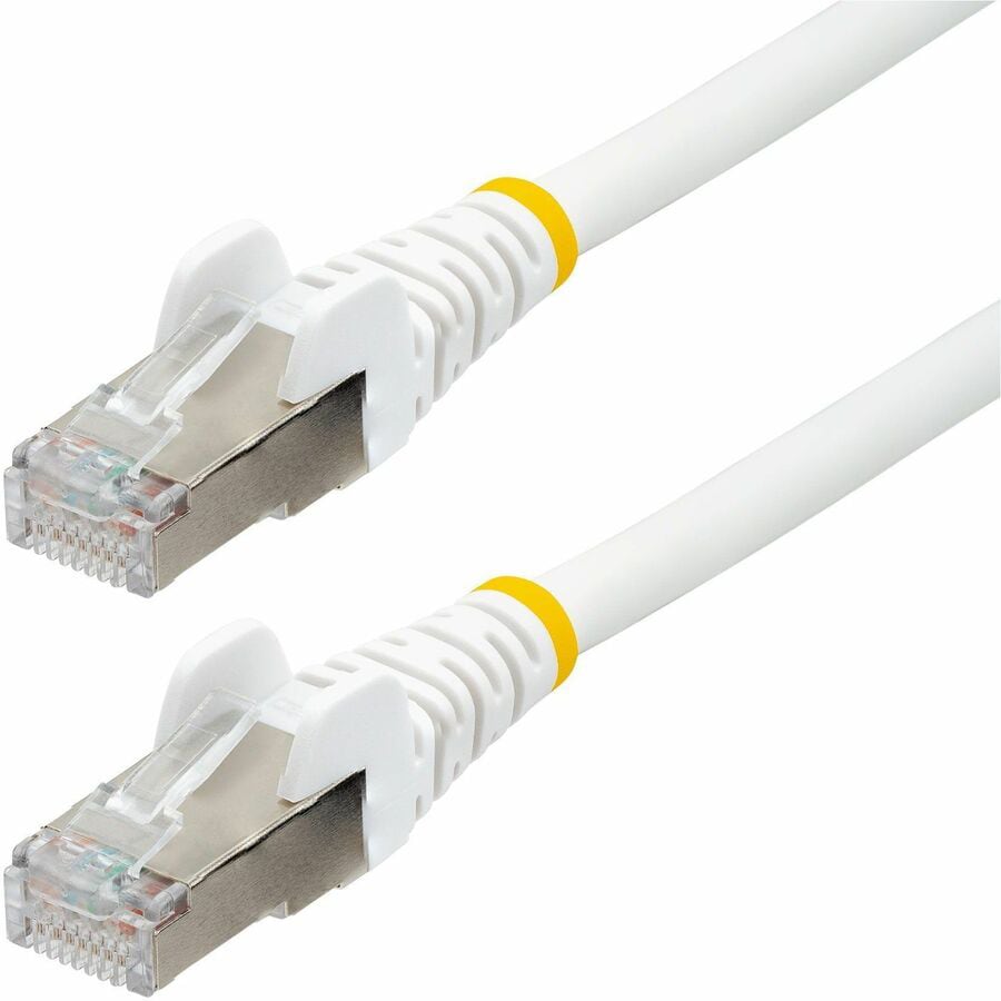 StarTech.com 1ft LSZH CAT6a Ethernet Cable - 10GbE S/FTP 100W PoE White