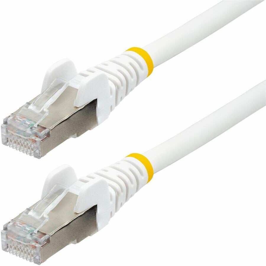 StarTech.com 50ft White CAT6a Ethernet Cable, Snagless RJ45, 10G, 100W PoE,