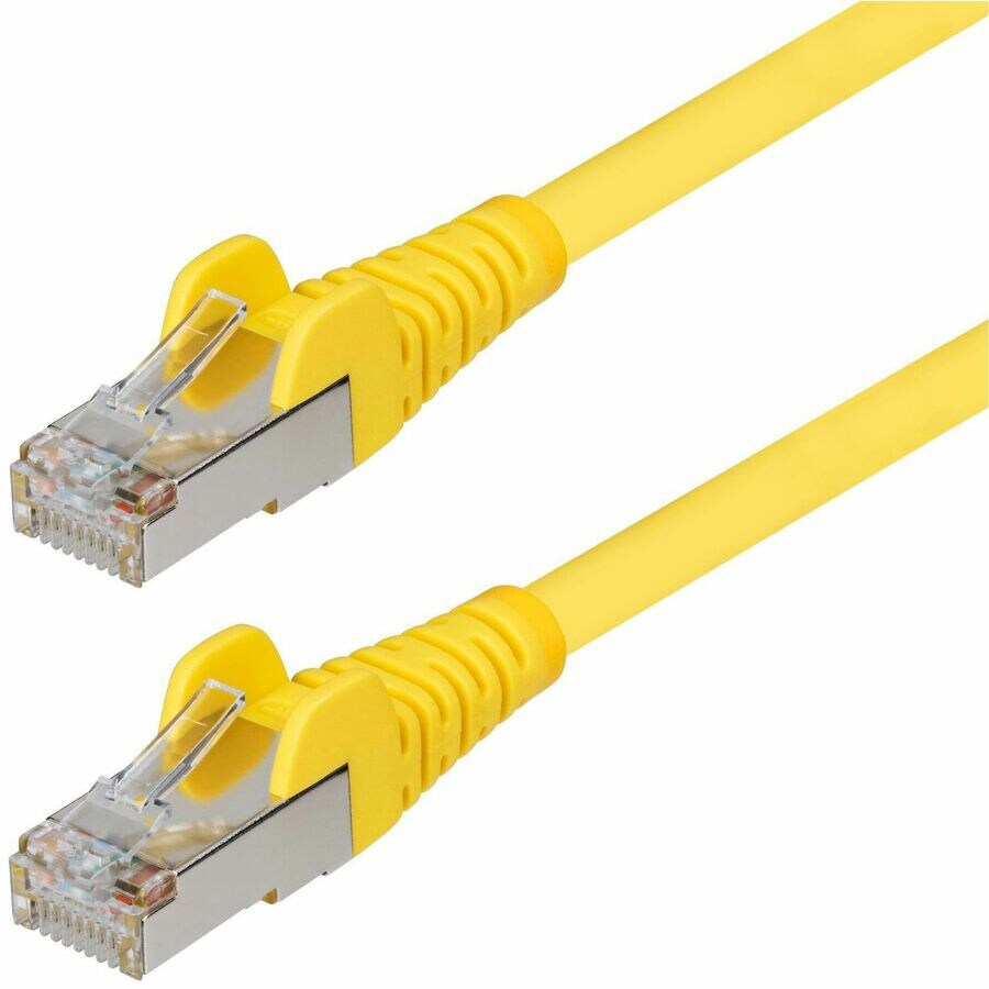 StarTech.com 1ft Yellow CAT6a Ethernet Cable, Snagless RJ45, 10G, 100W PoE,