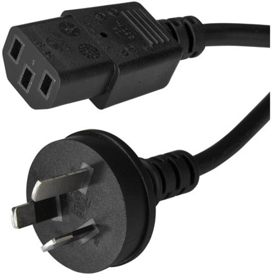 StarTech.com 2m 6 ft Power Supply Cord - AS/NZS 3112 to C13 - Computer Powe