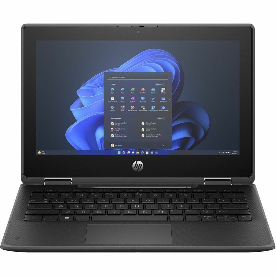 HP Fortis Flip G1i 11.6" Touchscreen Convertible 2 in 1 Notebook - HD - Intel N-Series N250 - 4 GB - 128 GB Flash Memory