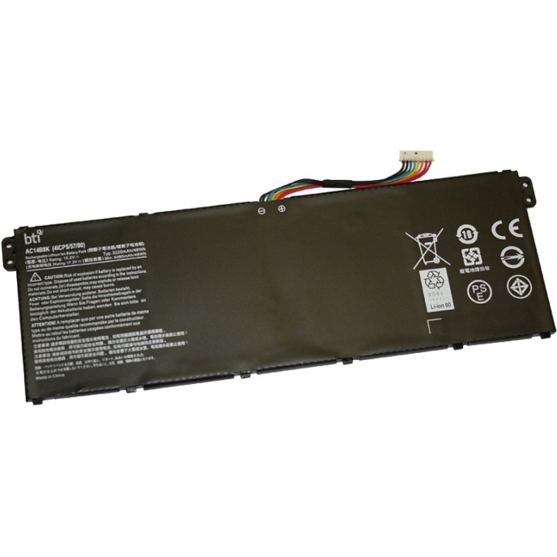 BTI AC14B8K-BTI 4-CELL 15.2V LI-ION BATTERY AC14B8K, KT.0040G.004, KT0030G.