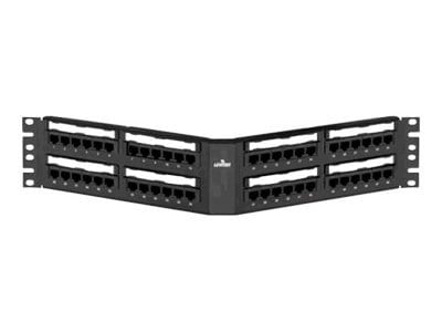 Leviton eXtreme 6+ Angled Patch Panel - patch panel - 19"