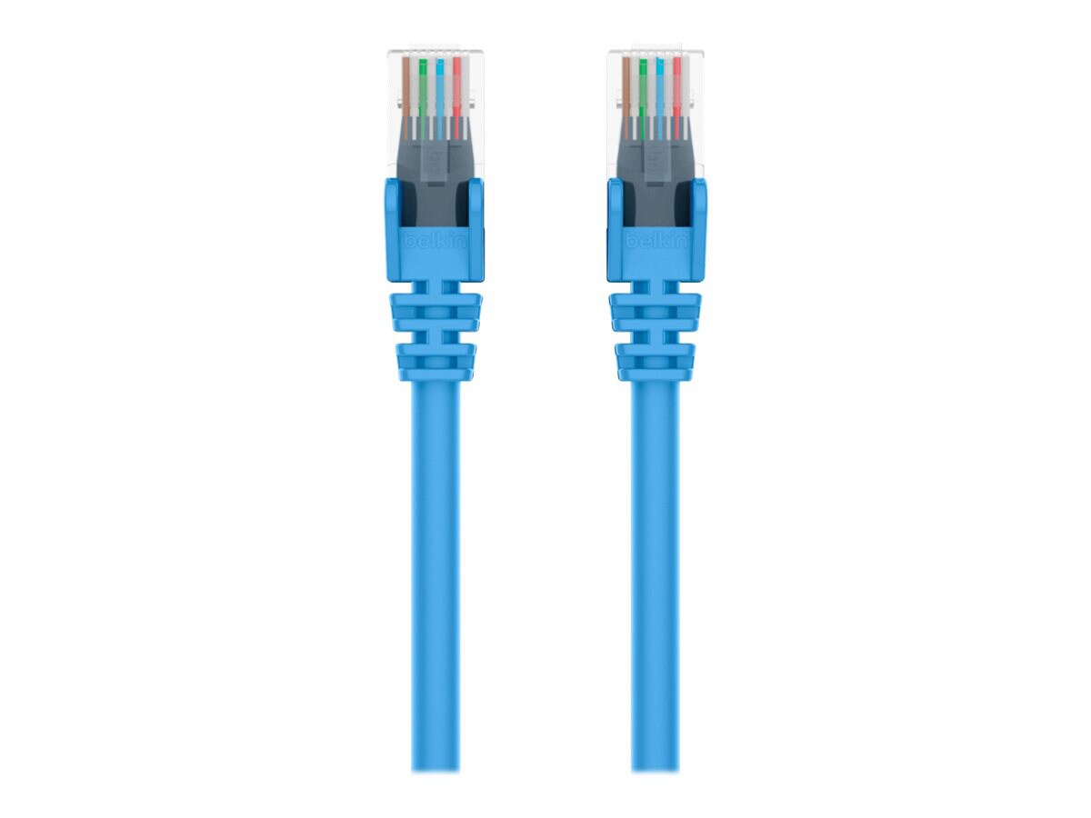 Belkin 10ft CAT6 Ethernet Patch Cable Snagless, RJ45, M/M, Blue - patch cable - 3 m - blue