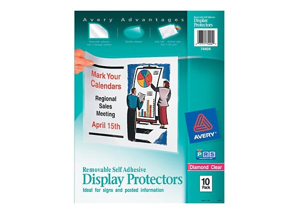 Avery Display Protectors With Removable Adhesive