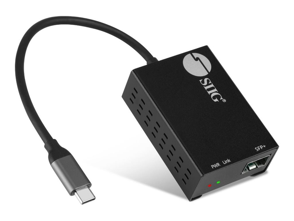 SIIG - network adapter - USB-C - Gigabit SFP+ x 1 - TAA Compliant