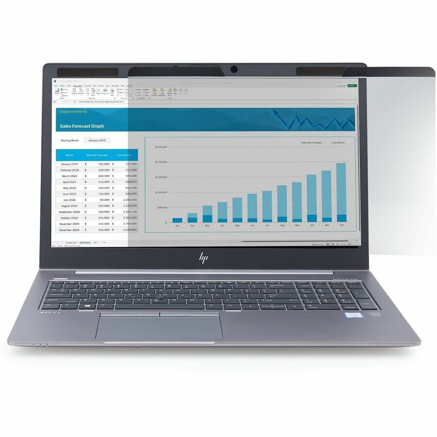 Thumbnail 2 of 9 for StarTech.com Magnetic Privacy Screen For 13.3-Inch 16:9 Laptop, Reversible Filter, Computer Screen Protector/Shield, TAA