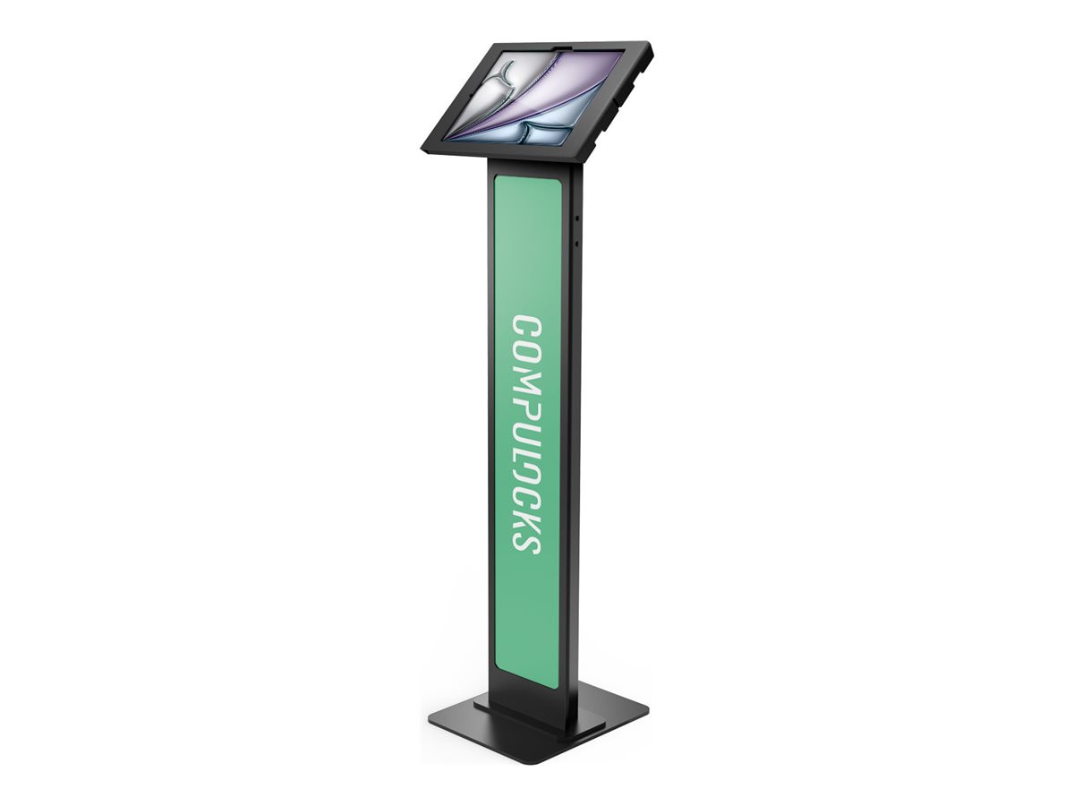 Compulocks iPad Air M2 & M3 13", Apex Enclosure Brandable Floor Stand - Bla