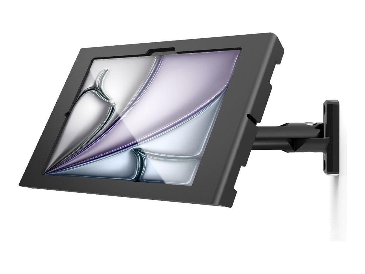 Compulocks iPad Air M2 & M3 11", Apex Enclosure Swing Wall Mount - Black mounting kit - exposed front/back camera and