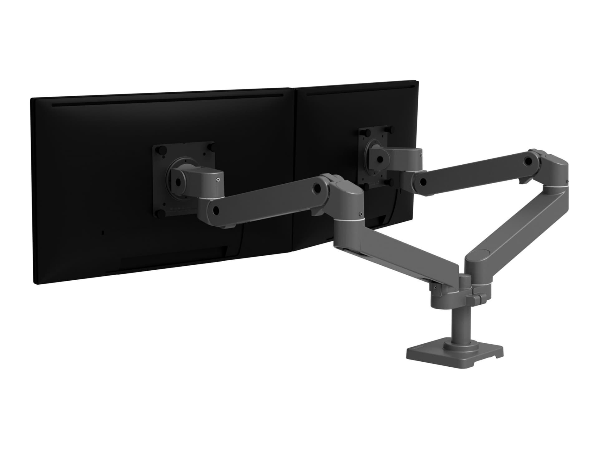 Ergotron LX Pro mounting kit - modular - for 2 LCD displays - side-by-side - dark gray