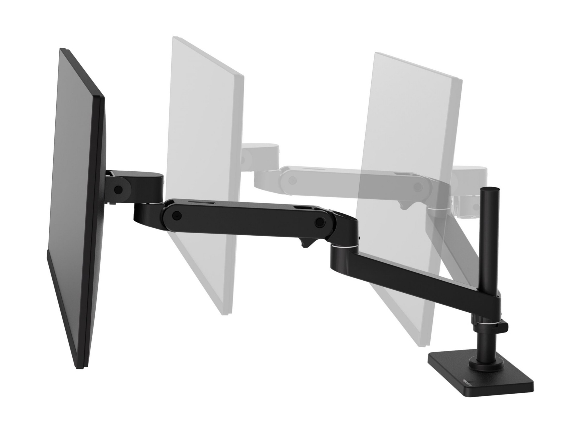 Thumbnail 2 of 12 for Ergotron LX Pro mounting kit - modular - for LCD display - with tall pole - black