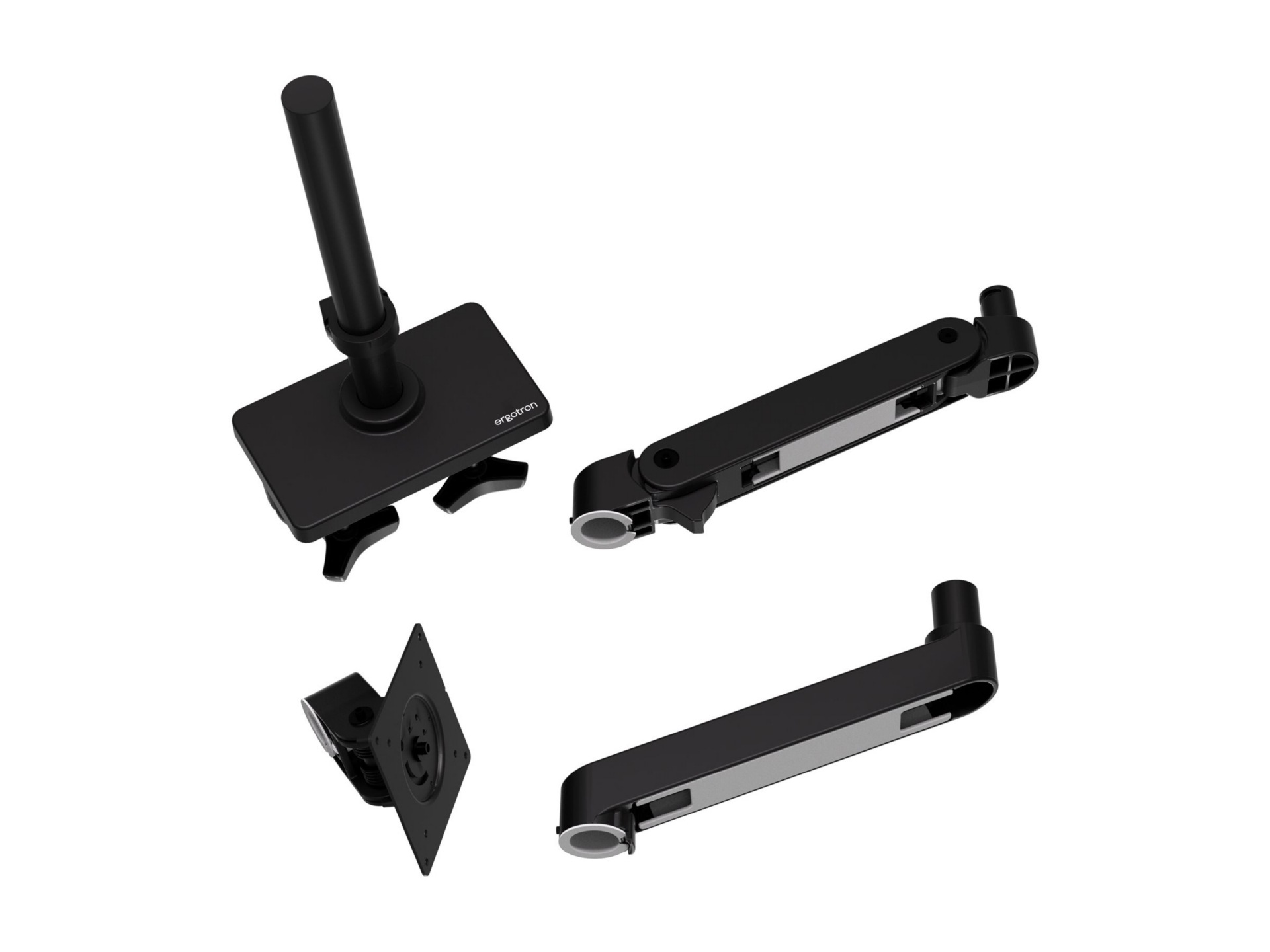 Thumbnail 6 of 12 for Ergotron LX Pro mounting kit - modular - for LCD display - with tall pole - black