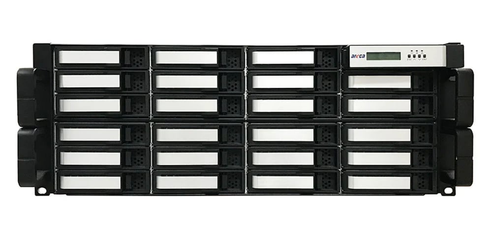 Areca ARC-8050T3-SAN-5 24-Bay 4U Rackmount Thunderbolt 3 Hardware RAID Storage Solution