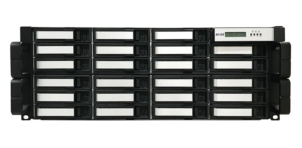 Areca ARC-8050T3-SAN-6 24-Bay 4U Rackmount Thunderbolt 3 Hardware RAID Storage Solution