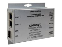 Comnet CNMC2+1SFP/M - Mini - fiber media converter - 10Mb LAN, 100Mb LAN, G