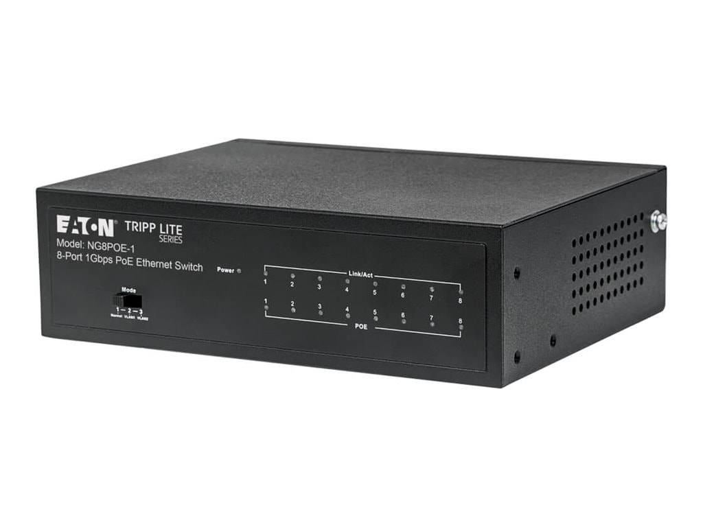 Eaton Tripp Lite series Desktop Gigabit Ethernet Unmanaged Switch with PoE+