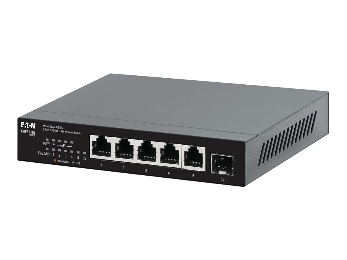 Eaton Tripp Lite series Desktop Gigabit Ethernet Unmanaged Switch PoE+ Pass