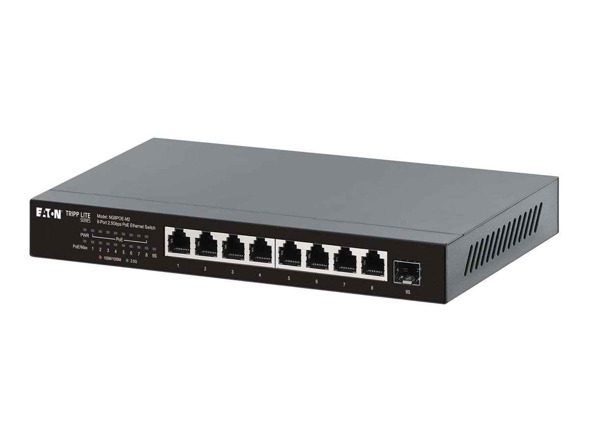 Eaton Tripp Lite series Desktop Gigabit Ethernet Unmanaged Switch, PoE+ Pas