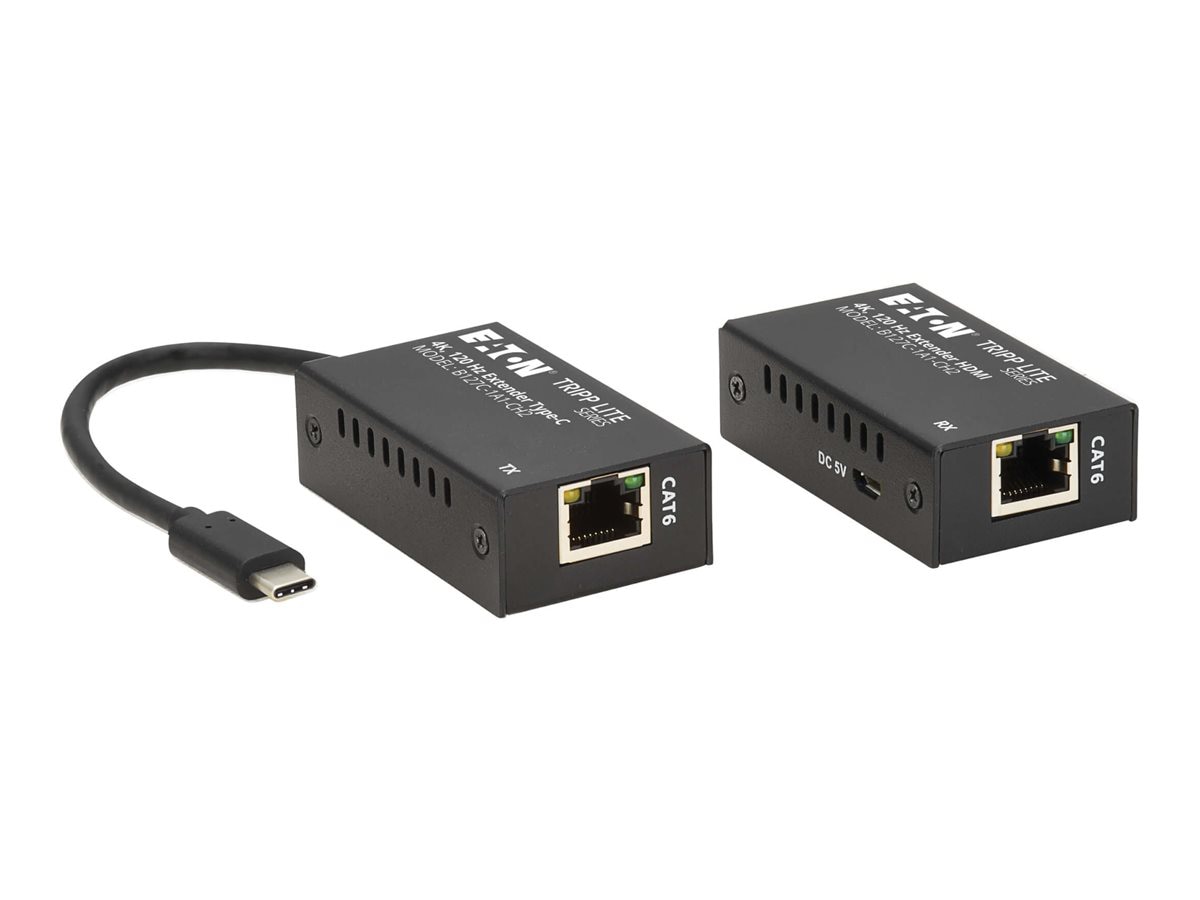 Eaton Tripp Lite Series USB-C to HDMI over Cat6 Extender Kit, Transmitter/Receiver, 4K 120 Hz, HDR10, Up to 82 ft. 25 m