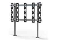 B-TECH System X BT93UNIUPS-B-4X4 stand - open frame - for 4x4 dvLED video wall - bolt-down - black