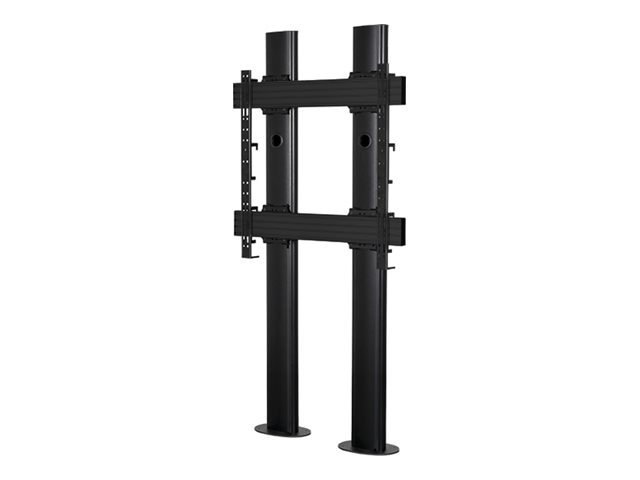 B-TECH Mode-AL BT8708 stand - bolt-down, twin column - for flat panel - premium - black