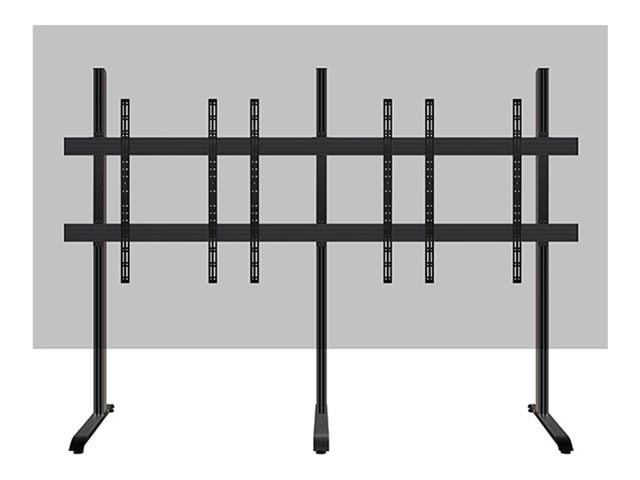B-TECH System X BT83LG171-S mounting component - free-standing - for All-In-One - 21:9 - black (base), black