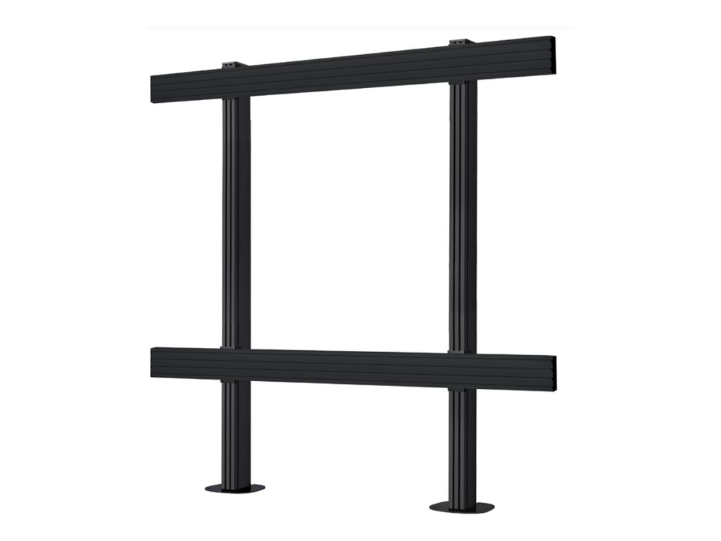 B-TECH System X BT9372-SAM110 stand - for dvLED video wall - bolt-down - black