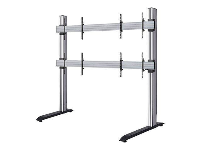 B-TECH System X BT9370-LG-LSAC-2X2 stand - open frame - for 2x2 dvLED video wall - 108" - black