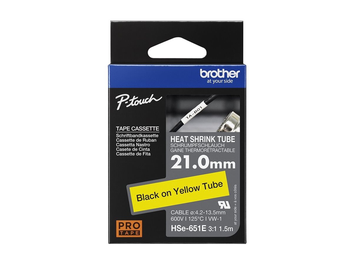 Brother HSE-651E - heat shrink tube tape - 1 cassette(s) - Roll (2.1 cm x 1