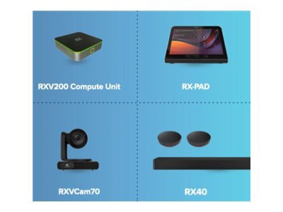 AudioCodes Room Experience (RX) Suite RXV200-B70 - Bundle - video conferenc