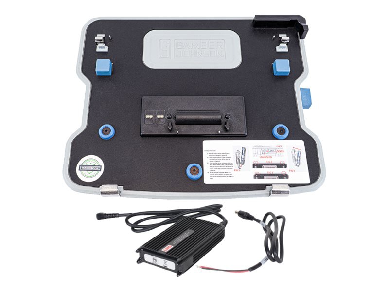 Gamber-Johnson Docking Station for Panasonic TOUGHBOOK 40 – Lite Port Replication – Quad RF – LIND 120W Auto Bare Wire