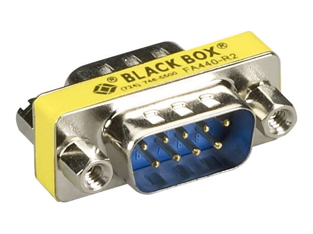 Black Box DB9 M/M Slimline Gender Changer, Male to Male