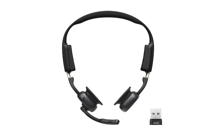 Shokz OpenMeet UC - Binaural Wireless Headset - USB-A - Zoom