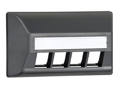 Leviton QuickPort faceplate - angled, modular furniture