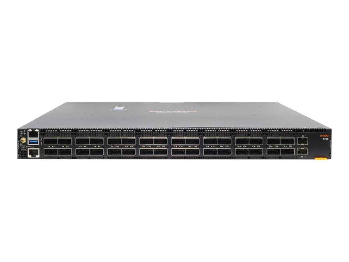 HPE Aruba CX 9300-32D 32-port 100/200/400G QSFP-DD 2-port 10G SFP+ Switch - switch - 32 ports - managed - rack-mountable