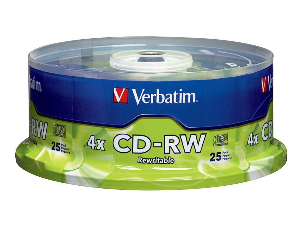 Verbatim 700MB CD-RW Storage Media 25 Pack