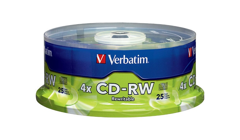 Verbatim 700MB CD-RW Storage Media 25 Pack