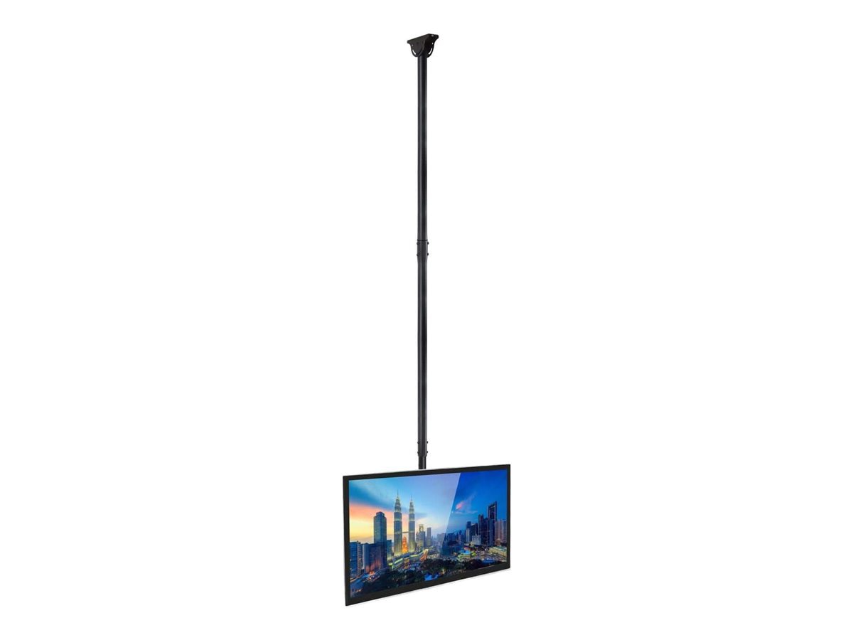 Mount-It! Extra Long Ceiling TV Mount Bracket, 10 Feet Long, Adjustable Height Telescoping Tilt and Swivel