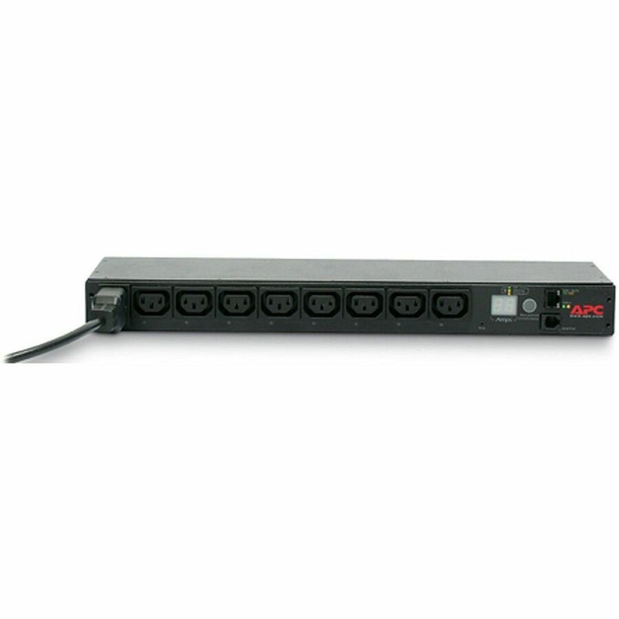 APC NetShelter Switched Rack PDU, 1U, 1PH, 3.7kW 230V 16A or 3.3kW 208V 16A, 8 C13 outlets, C20 cord