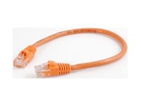 Quiktron Q Series patch cable - 1 ft - orange
