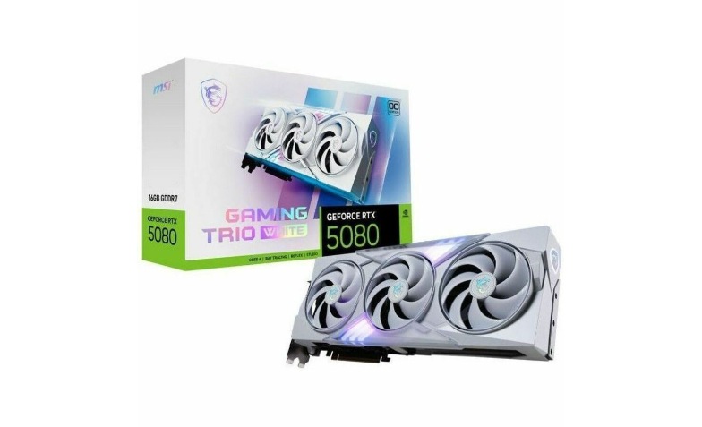 か*い様 MSI Gaming Trio GeForce RTX 5080 MSI RTX 5080 16G GAMING TRIO OC WHITE - G5080-16GTCW - Graphic