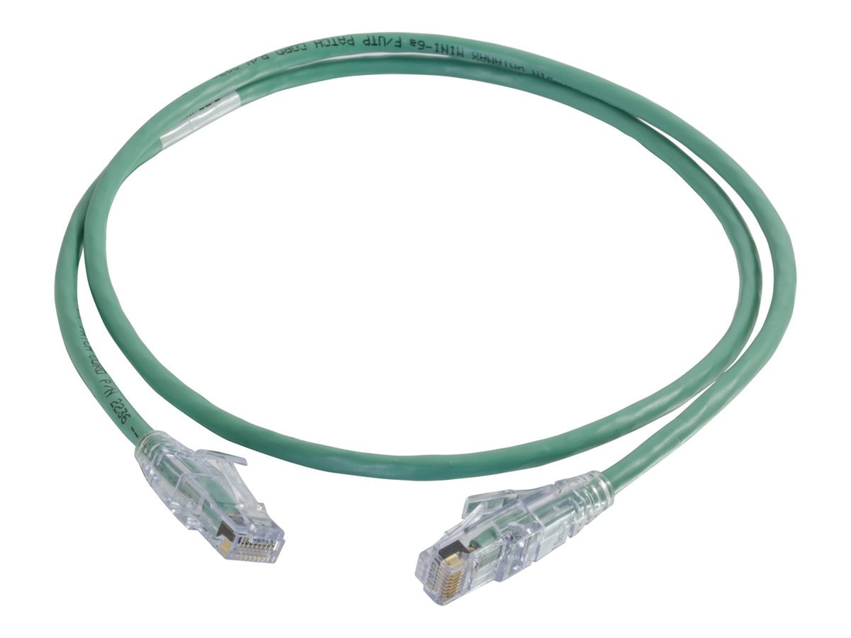 Quiktron Q Series patch cable - 6 ft - green